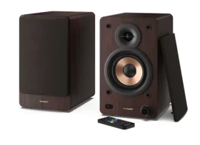 Sharp CP-SS30 hnědá / Reproduktory 2.0 / 60 W RMS / dřevěná skříň (CP-SS30(BR))