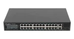 Lanberg RSFE-24P-2C-250 / Switch / 24x PoE+ 100 Mbps / 2x Combo Gigabit / 250W / Unmanaged / 19" (RSFE-24P-2C-250)