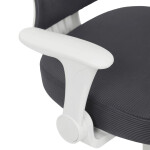 Dětská židle, výškově nastavitelná, šedá síťovina, KA-K1063 GREY