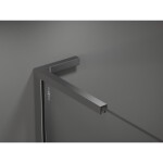 MEXEN/S - Velar L sprchový kout, posuvné dveře 100 x 75, transparent, grafit metal 871-100-075-03-95