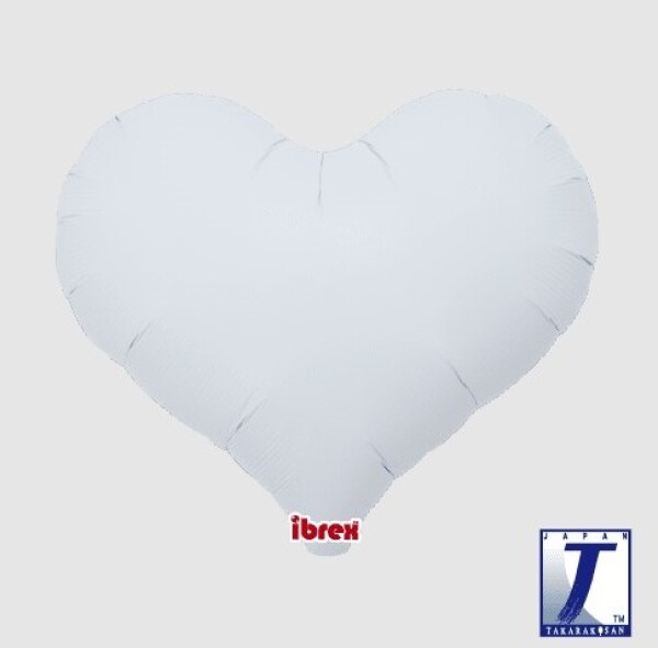 Balónek srdce bílé 45 cm Balónek srdce bílé 45 cm