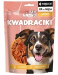 Pan Mięsko Kwadraciki Králičí 100 g / Pamlsky pro psy / Monoprotein / Bez obilovin / Hypoalergenní (PM_P_P_KWADRACIKI_KRÓLIK_100G)