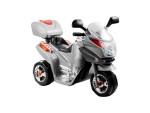 Mamido Dětská elektrická motorka stříbrná