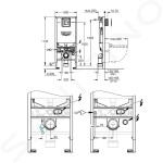 GROHE - Rapid SLX Modul pro závěsné WC s nádržkou a tlačítkem, chrom 39603000