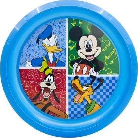 STOR Dětský jídelní talíř Mickey Mouse / Dětský talíř / bez BPA (81112)