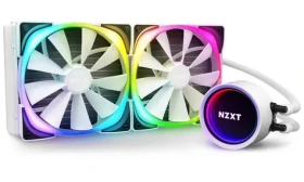 NZXT Kraken X63 RGB bílá / Vodní chladič CPU / 2 x 140mm / 1500 RPM / 4-pin / pro Intel AMD (RL-KRX63-RW)