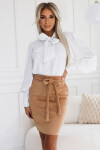 Dámská sukně 569-1 - Numoco basic světle hnědá XL