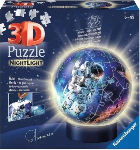 Ravensburger 120080589 Puzzle-Ball Astronauti ve vesmíru (noční edice)