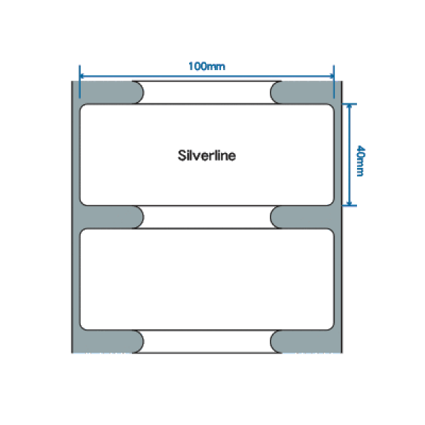 RFID štítek Silverline classic M4i, 100mm x 40mm, PET, 1 ks