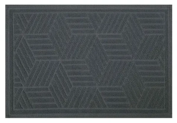 Spirella CUBO koupelnová předložka 50 x 80 cm tmavě šedá / bavlna / protiskluzová