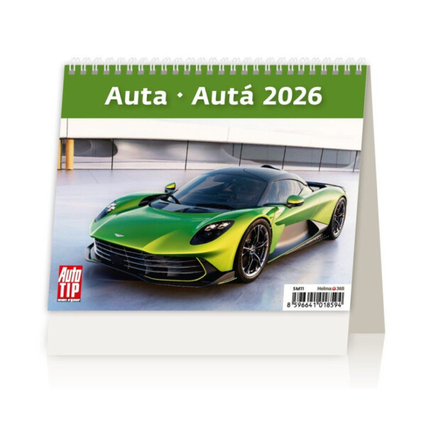Kalendář stolní 2026 - MiniMax Auta/Autá