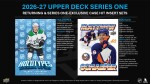 Hokejové karty NHL 2026-27 Upper Deck Series 1 Hockey TIN Box