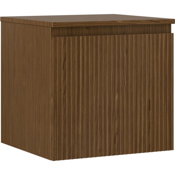 MEXEN/S - Rivel koupelnová skříňka pod umyvadlo 50 cm s deskou, 1 šuplík, reliéf , ořech 91A20-05047-1-BFC86