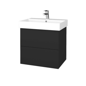 Dřevojas - Umyvadlová skříňka VARIANTE SZZ2 60 umyvadlo Glance - N03 Graphite / N03 Graphite 260224