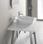 DURAVIT - Cape Cod Umyvadlo na desku, průměr 480 mm, bez přepadu, s otvorem pro baterii, DuraCeram, bílá 2328480000