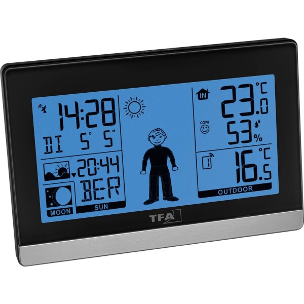 TFA Dostmann Weather Boy 35.1159.01 digitální bezdrátová meteostanice Předpověď pro 8 hodin Počet senzorů (max.) 3