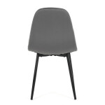 Jídelní židle, šedá, sametová látka, CT-V2971 GREY4