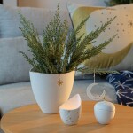 Räder Porcelánový obal na květináč Star, bílá barva, porcelán