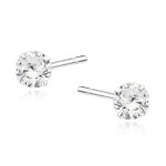 LUNICA Stříbrné náušnice 5mm 0736