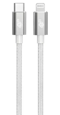 Kabel Lightning MFi - USB-C stříbrný 1 m / USB-C / MFi certifikace (AKTBXKUAMFICS1V)
