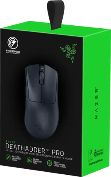 Razer DeathAdder V3 Pro / Herní bezdrátová myš / optická / 30000DPI / 2.4GHz / 5 tlačítek