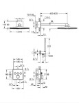 GROHE - Vitalio SmartActive Sprchový set s termostatem pod omítku, 31x31 cm, 2 proudy, chrom 34875000