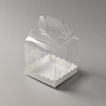 Cake star plastový box na Bento dort s úchytem 14x14x18cm