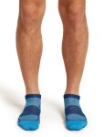 Pánské běžecké merino ponožky ICEBREAKER Mens Run+ Ultralight Micro, Arctic/Atlantis velikost: 42-44 (M)