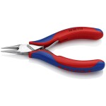 Knipex 38 91 200 pro elektroniku a jemnou mechaniku ploché jehlové kleště 45° zahnuté vanadová elektrikářská ocel 200 mm