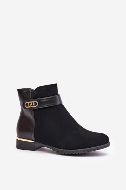 Dámské kotníčkové boty K-99213 černé - Step in style 38