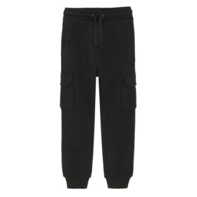 Sportovní kalhoty s kapsami -černé - 98 BLACK