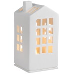 Räder Porcelánový svícen domeček Town Hall, bílá barva, porcelán