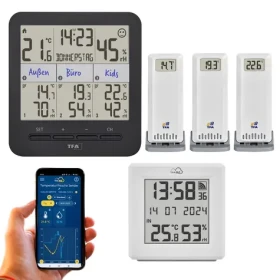 TFA 35.8109 / Meteostanice / WiFi brána + bezdrátový teploměr / 3 čidla / dosah 100 m