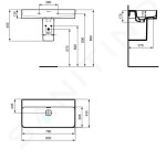 IDEAL STANDARD - Strada II Umyvadlo 800x430 mm, bez otvoru pro baterii, s Ideal Plus, bílá T3639MA