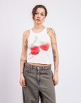 Thinking MU Blurry Cherry Harriet Top WHITE M