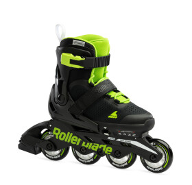 Kolečkové brusle Rollerblade Microblade Black/Green Velikost EUR: 28-32