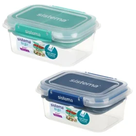 Sistema To Go STAX Dělený vodotěsný box na jídlo 1 l zelená modrá (9414202216014)
