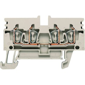 Weidmüller 1933740000 řadová svorka průchodky pružinová svorka Tmavě béžová 50 ks