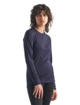 Dámské merino tričko s dlouhým rukávem ICEBREAKER Wmns 200 Oasis LS Crewe, Midnight Navy velikost: M