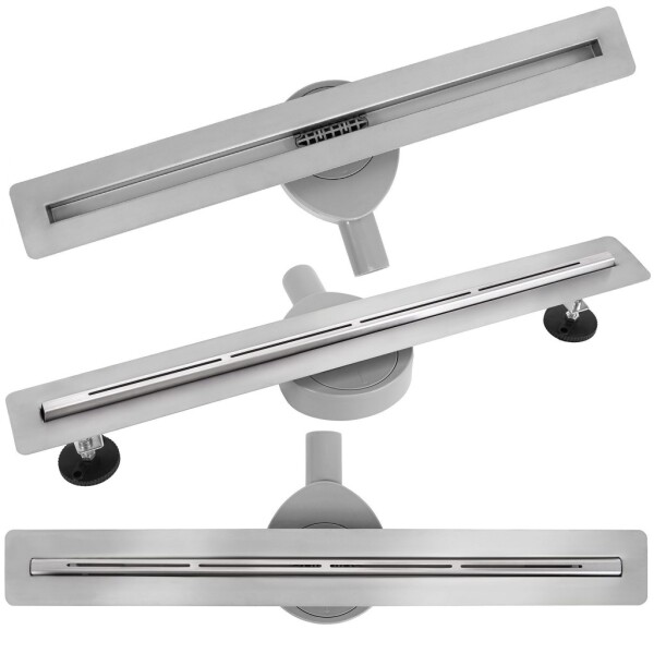 REA - Odtokový žlab FILO Nickel Brush 60 KPL-G6800
