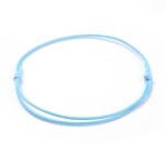 Šňůrkové náramky - různá provedení - ∅ 5 ~ 8 cm - 1 ks Barva: Šedá