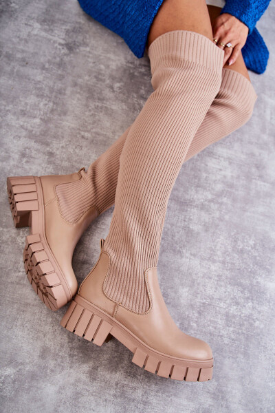 Dámské vysoké boty Workers Béžová Austin 40