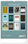 Nástěnný kalendář 2026 NOTIQUE - Alternative Movie Posters, 33 x 46 cm