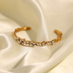 ELENYS Lumi Grace – pozlacený náramek 18K žluté zlato Délka náramku: 16-18 cm
