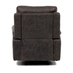 TV a relaxační křeslo s manuálním ovládáním, potah coffee látka v dekoru vintage