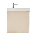 Koupelnová skříňka s umyvadlem a baterií SAT Fusion 97,5x43x45 cm pískově béžová mat SATFUSION100BEUBA SATFUSION100BEUBA