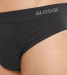 Pánské slipy GO Smooth Brief 2P BLACK černé 0004 SLOGGI BLACK