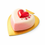 Cake star Podložka pod minidezerty zlatá list 8,5x9,5 cm