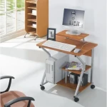 Techly psací stůl buk / Psací stůl / 70 × 51 × 81 cm / MDF / otočná kolečka (305700)