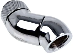 Alphacool Eiszapfen chromová / Úhlový adaptér 45° / G1/4 AG na G1/4 IG / otočný (17251)